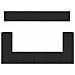 Set mobile TV Montaggio a parete 5 pcs Nero Legno multistrato - Foto miniatura 9