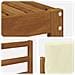 Set di divani da esterno con cuscino 6 pcs Naturale e Crema - Foto miniatura 5
