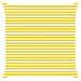 Vela da ombra solare Giallo e Bianco 3,6 x 3,6 m - Foto miniatura 1