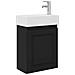 Mobile bagno con rubinetto Nero 45,5 x 22,5 x 84 cm - Foto miniatura 1