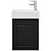 Mobile bagno con rubinetto Nero 45,5 x 22,5 x 84 cm - Foto miniatura 5