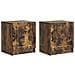 Armadio da Notte 2 pcs Rovere Fumo 43 x 34,5 x 47 cm - Foto miniatura 1