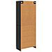 Set di armadi 2 pcs Nero Legno ingegnerizzato - Foto miniatura 6