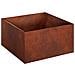 Vaso da giardino 2 pz Ruggine 60 x 60 x 30 cm Acciaio Corten - Foto miniatura 4