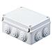 Cassetta Di Derivazione Con Coperchio Basso A Vite Ip55 Dimensioni Interne 120x80x50 Pareti Con Passacavi - Foto miniatura 1
