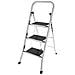 Scaletta in alluminio 3 gradini Factotum All 3 con tappetino antiscivolo - Foto miniatura 1