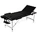 Lettino Pieghevole Da Massaggio Nero 3 Zone Con Telaio Alluminio - Foto miniatura 1