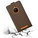 Custodia Compatibile Con Nokia Lumia 830 In Bruno Caffè - Coperchio Protettivo In Design Flip Con Chiusura Magnetica - Foto miniatura 7