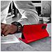 Custodia Samsung Galaxy A51pelle Portafoglio Funzione Stand - Rosso - Foto miniatura 2