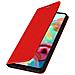 Custodia Samsung Galaxy A51pelle Portafoglio Funzione Stand - Rosso - Foto miniatura 3