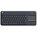 K400 Plus Tastiera Wireless Con Touchpad Per Windows Android Chrome E Smart Tv Layout Italiano Qwerty Black - Foto miniatura 1