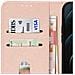 Custodia Per Apple Iphone 12 Pro Max Portacarte Supporto Rosa Champagne - Foto miniatura 2