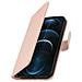 Custodia Per Apple Iphone 12 Pro Max Portacarte Supporto Rosa Champagne - Foto miniatura 4