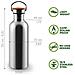 Bottiglia A Parete Semplice Acqua Dellacciaio Inossidabile Flacone Da 500 Ml Di Acqua Eco-friendly Riutilizzabile Bottiglia Campfire Proof Plastica Libero E Bottiglia Tenuta Ermetica Metallo Acqua Flacone Da 500 Ml Di Acqua Eco - Foto miniatura 2