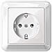 Schuko-steckdose 16a Meg2301-1219 Thermoplast Polar-ws M. abdeckplatte Meg2 Meg2301-1219 (meg2301-1219)  - Foto miniatura 1