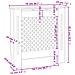 Copertura per Radiatore Bianca in MDF 78 cm - Foto miniatura 5