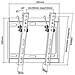 PLB-3422T 43" Nero supporto da parete per tv a schermo piatto - Foto miniatura 4