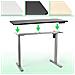 Tm12gy Telaio Per Scrivania Elettrico - Altezza Regolabile 71 - 116 Cm - Postazione Di Lavoro Ergonomica - Funzione Memoria - 2 Livelli - Meccanismo Singolo Di Sollevamento - Argento - Foto miniatura 4