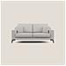 Prestige Divano Moderno In Microfibra T11 Grigio Chiaro - Foto miniatura 1