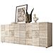 Mobile Multiuso Miro - 4 Ante, Ripiani - Per Sala, Camera, Cucina, Ingresso - Legno In Truciolare Melaminico, 241 X 42 X 84 Cm - Foto miniatura 2