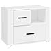 Comodino Bianco 60x36x45 Cm In Legno Ingegnerizzato - Foto miniatura 2