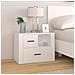Comodino Bianco 60x36x45 Cm In Legno Ingegnerizzato - Foto miniatura 1