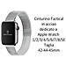 Cinturino 356 Originale Loop Magnetic Per Apple Watch 1-2-3-4-5-6-7-se 42 44 45mm Silver - Foto miniatura 2