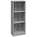 Libreria 3 Ripiani Grigio Sonoma 40x24x109 Cm Legno Multistrato - Foto miniatura 2