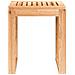 Sgabello Da Bagno 40x30x46 Cm In Legno Massello Di Noce - Foto miniatura 3