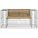 Panca da Giardino Design Gabbione 143x71x65,5cm Pino Impregnato - Foto miniatura 3