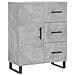 Credenza Grigio Cemento 69,5x34x90 Cm In Legno Multistrato - Foto miniatura 2