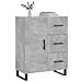Credenza Grigio Cemento 69,5x34x90 Cm In Legno Multistrato - Foto miniatura 3