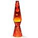 Lampada Lava Rosso Arancio Cristallo Plastica 40 Cm - Foto miniatura 1