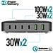 Stazione Di Ricarica Gan 100w 4smarts, Dock A Induzione + 4x Usb-c + 2x Usb - Foto miniatura 5