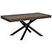 Tavolo Allungabile 90x180/440 Cm Famas Telaio Antracite - Noce - Foto miniatura 6