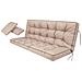 Cuscino Per Altalena Hollywood, Morbido Cuscino Per Seduta, Resistente Cuscino Per Altalena Da Giardino, Cuscino Adatto Per Roulotte, Cuscino Per Panca Con Schienale. Larghezza 140 Cm - Beige - Foto miniatura 1
