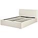 Letto Contenitore Tessuto Orbey 140 X 200 Cm Beige Chiaro - Foto miniatura 2