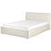 Letto Contenitore Tessuto Orbey 140 X 200 Cm Beige Chiaro - Foto miniatura 3
