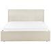 Letto Contenitore Tessuto Orbey 140 X 200 Cm Beige Chiaro - Foto miniatura 5