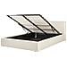 Letto Contenitore Tessuto Orbey 140 X 200 Cm Beige Chiaro - Foto miniatura 6