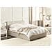 Letto Contenitore Tessuto Orbey 140 X 200 Cm Beige Chiaro - Foto miniatura 1