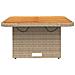 Tavolo Da Giardino Beige 80x80x71cm Polyrattan E Legno Acacia - Foto miniatura 4