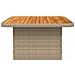 Tavolo Da Giardino Beige 80x80x71cm Polyrattan E Legno Acacia - Foto miniatura 5