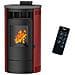 Stufa A Pellet Flavia 9,5 Kw Sannover Bordeaux - Foto miniatura 1