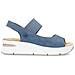 Blue Casual Open Sandals Sandali Sintetico E Tessile Scarpe Donna Blu Eu 40, V2010-14 - Foto miniatura 2