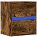 Mobile TV a Parete con Luci LED Rovere Fumo 41x31x45 cm - Foto miniatura 2
