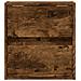Mobile TV a Parete con Luci LED Rovere Fumo 41x31x45 cm - Foto miniatura 5