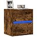 Mobile TV a Parete con Luci LED Rovere Fumo 41x31x45 cm - Foto miniatura 6