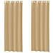 Tende In Voile Con Occhielli 2 Pz Sabbia - Foto miniatura 2