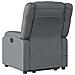 Poltrona Alzapersona Elettrica Reclinabile Grigio in Similpelle - Foto miniatura 5